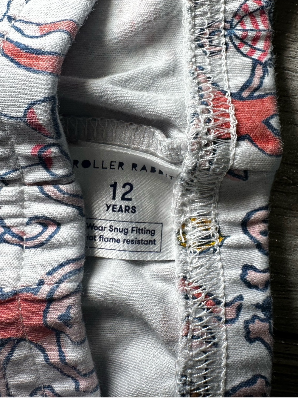 Roller Rabbit White Kids Fox Print Leggings with Orange & Blue Accents - Picture 2 of 3